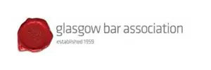 A logo of the glasgow bar association